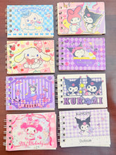 Load image into Gallery viewer, Sanrio Mini Spiral Notebook
