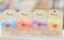 Load image into Gallery viewer, Strawberry Shimmer Hair Bow
