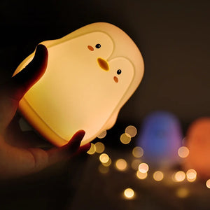 Penguin Soft Touch Silicone Lamp