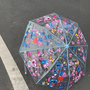 Stitch & Angel Transparent Umbrella