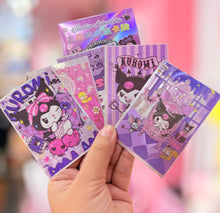 Load image into Gallery viewer, Kuromi Metallic Sticker Sheets 5pcs
