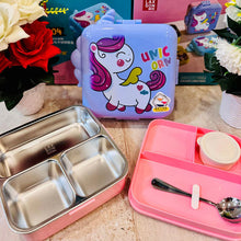 Load image into Gallery viewer, Unicorn Doubler Decker Insulated Lunch Box
