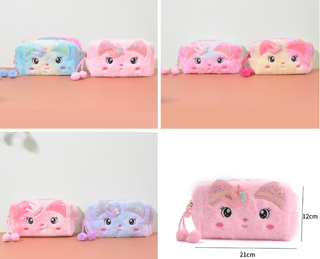 Cat Furry Multi Utility Pouch