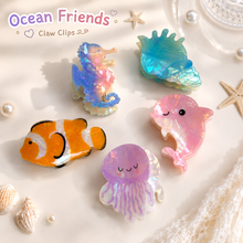 Load image into Gallery viewer, Sea Animal Medium Acrylic Claw Clip
