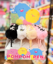 Load image into Gallery viewer, Sleeping Cat Pom Pom Pen (Black Pen)
