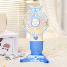 Load image into Gallery viewer, Mermaid Potable Fan
