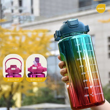 Load image into Gallery viewer, Holographic 3 in 1 Motivational Water bottles
