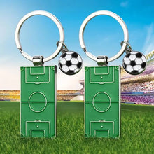 Load image into Gallery viewer, Football Field Metal Keychain
