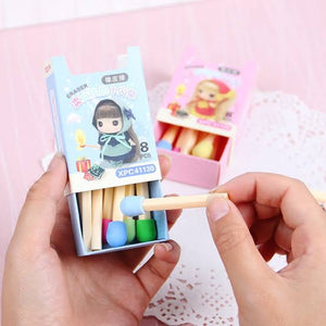Kawaii Girl Matchstick Eraser