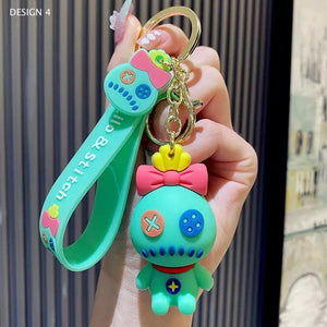 Stitch Silicone Keychain