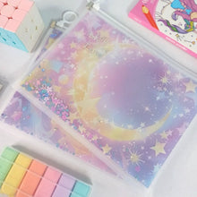 Load image into Gallery viewer, Purple Glitter A4 Folder
