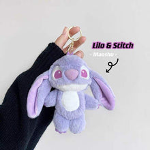 Load image into Gallery viewer, Pastel Stitch Plush Keychain
