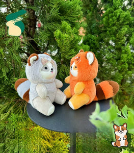 Panda Squirrel Plush Bag Charm