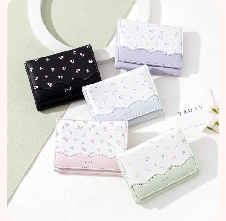 Pastel Mini Flower Cash Wallet
