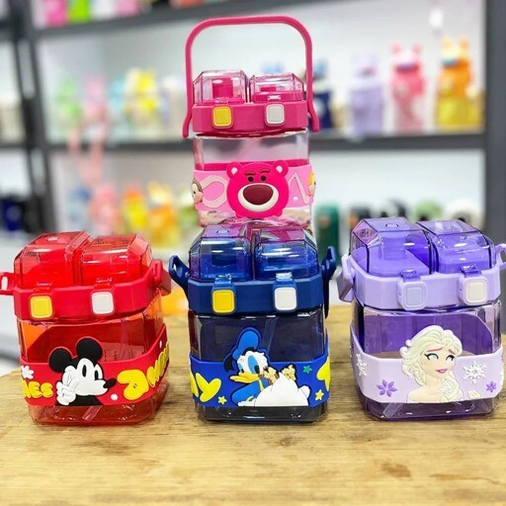 Cartoon Dual Sided Sipper Bottle