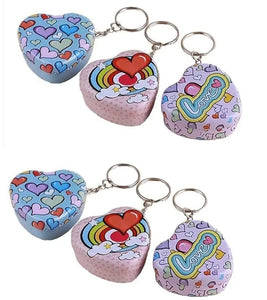 Heart Tin Keychain