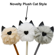 Load image into Gallery viewer, Cat Pom Pom Black Gel Pen
