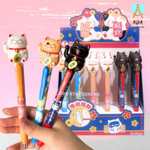 Load image into Gallery viewer, Japanese Cat Black Gel Pen
