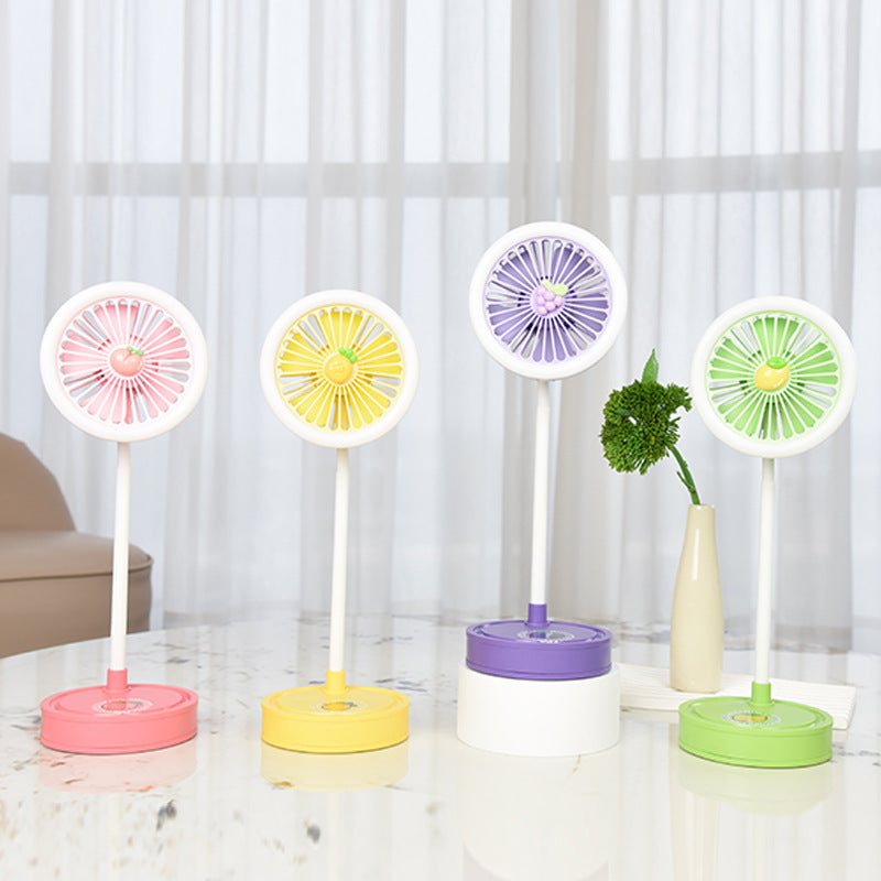 Fruit Rechargeable Touch 3 Speed Fan + Light