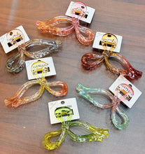 Load image into Gallery viewer, Crystal Bow Big Claw Clip
