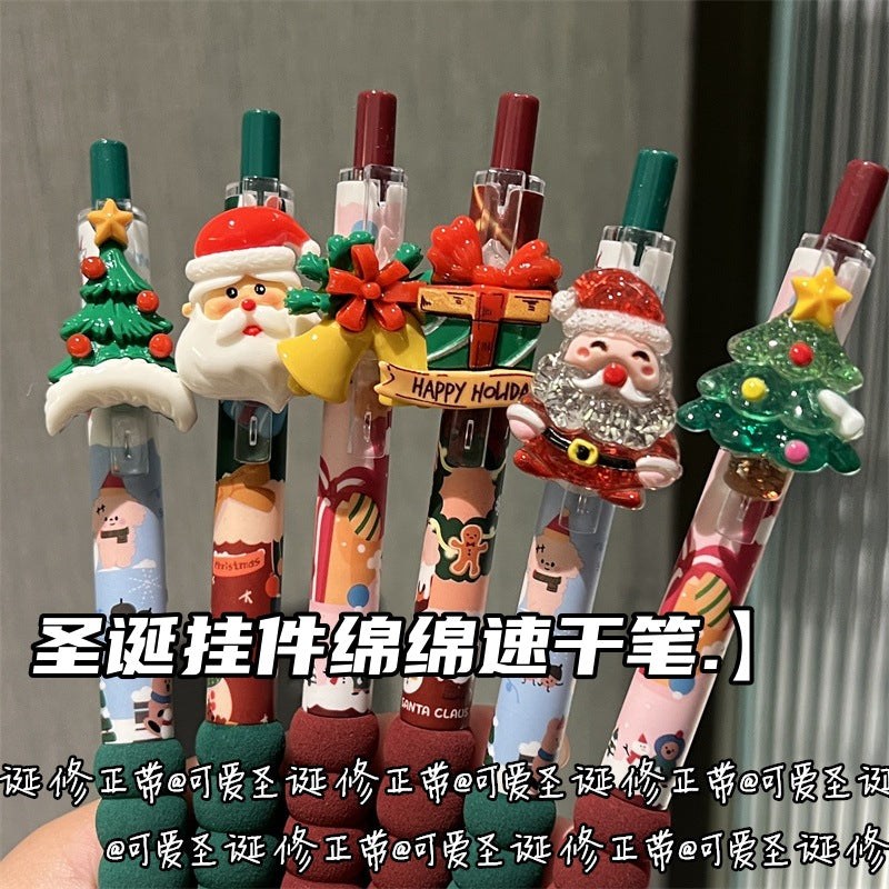 Xmas Theme Crystal Charm Pen