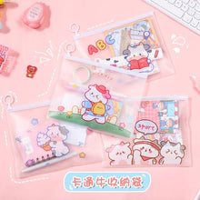 Load image into Gallery viewer, Kawaii Cartoon Zip Pouch
