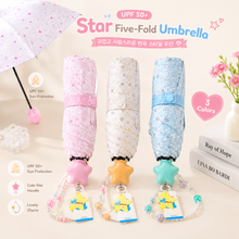 Load image into Gallery viewer, Sparkling Stars UPF50+ Korean Charm Umbrella
