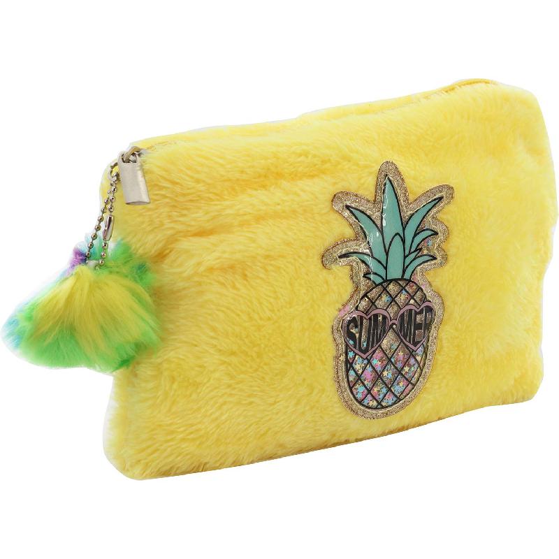 Pineapple Fur Pouch