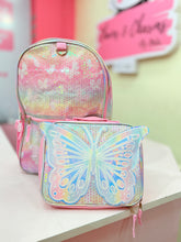 Load image into Gallery viewer, Butterfly Backpack With Lunch Bag
