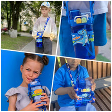 Load image into Gallery viewer, Dino Dual Mouth Water Bottle
