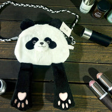 Load image into Gallery viewer, Panda Plush Sling Bag
