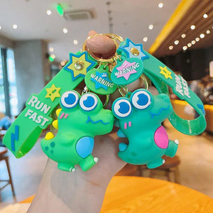 Dino Silicone Keychain