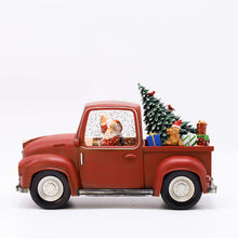 Load image into Gallery viewer, Santa Red Vintage Truck (Light &amp; Music)
