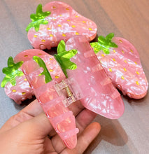Load image into Gallery viewer, Pink Strawberry Claw Clip
