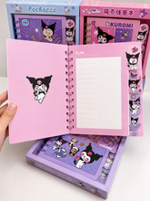 Load image into Gallery viewer, Kuromi Spiral Notebook
