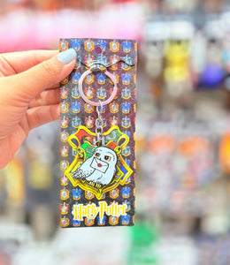 Hp Owl Spinning Metal Keychain