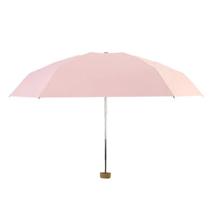 Mini 6 Fold Flat Umbrella Case| UV Protection