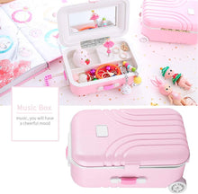 Load image into Gallery viewer, Mini Luggage Jewellery Box cum Music Box
