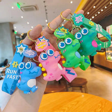 Load image into Gallery viewer, Dino Silicone Keychain
