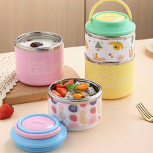 Load image into Gallery viewer, Kawaii Double Layer SS Lunch Box
