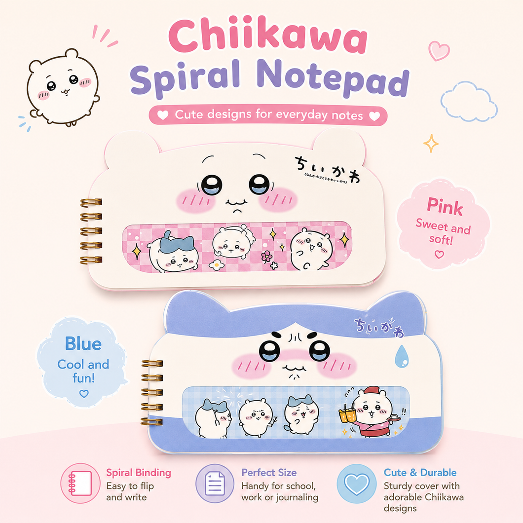Chiikawa Spiral Notebook – Chains & Charms