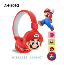 Load image into Gallery viewer, Mario Wireless Bluetooth Headphones
