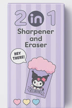 Load image into Gallery viewer, Kuromi Sharpener + Eraser
