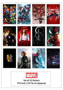Marvel Poster Set of 12
