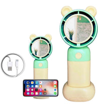 Load image into Gallery viewer, Cuddly Cooler Rechargeable Fan + Mirror
