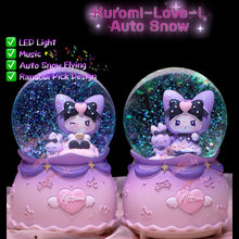 Load image into Gallery viewer, Kuromi Musical Snow Globe
