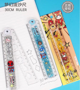 Super Hero Glitter Ruler
