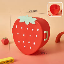 Load image into Gallery viewer, Strawberry Lunch Box with Cutlery
