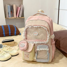 Load image into Gallery viewer, Korean Frill Pastel Backpack
