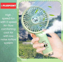 Load image into Gallery viewer, Panda Rechargeable Mist Fan
